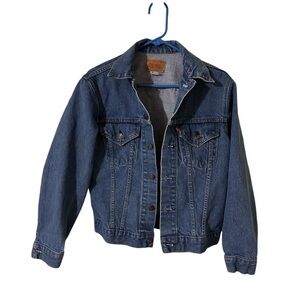 Vintage Levis Denim Jacket 70505 0217 Type 3 Size 38 Blue USA Made Trucker